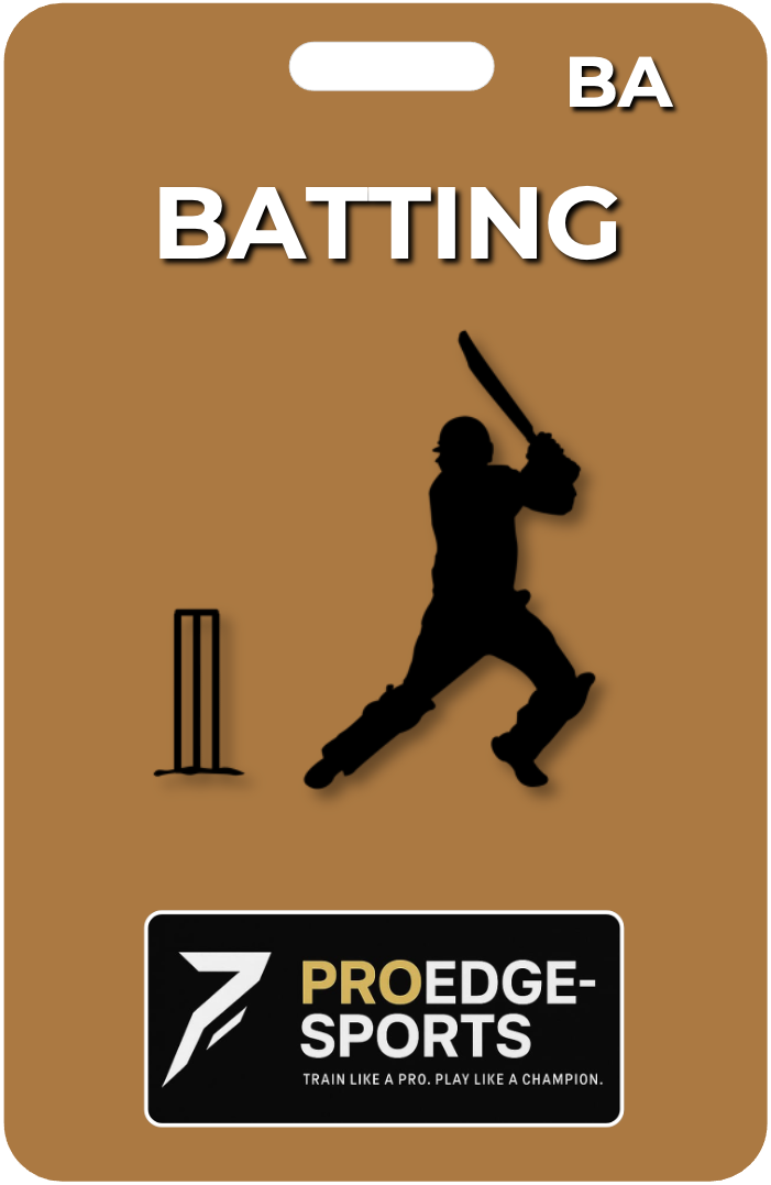 ProEdge Cricket Batting Training Pack - Professional cricket coaching cue cards