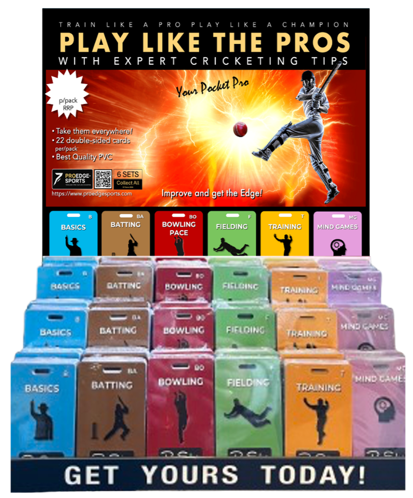 ProEdge Cricket 36 Pack Display Unit - Wholesale cricket training equipment for clubs, coaches, and schools.